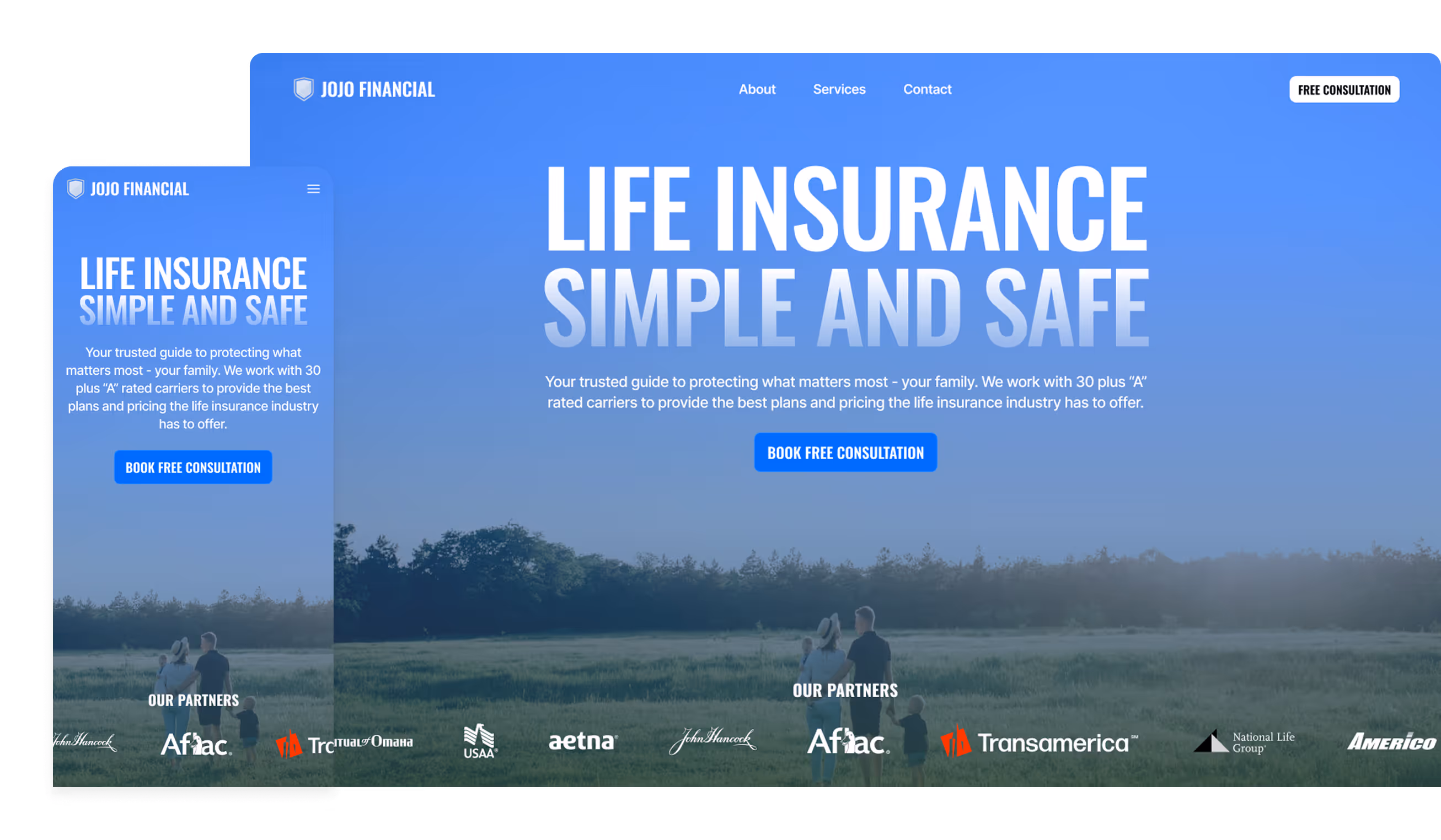 Jojo Financial Website Portfolio